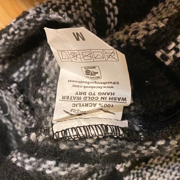 Gray Baja Hoodie Mexican Drug Rug Sweatshirt - Picture 10 of 10